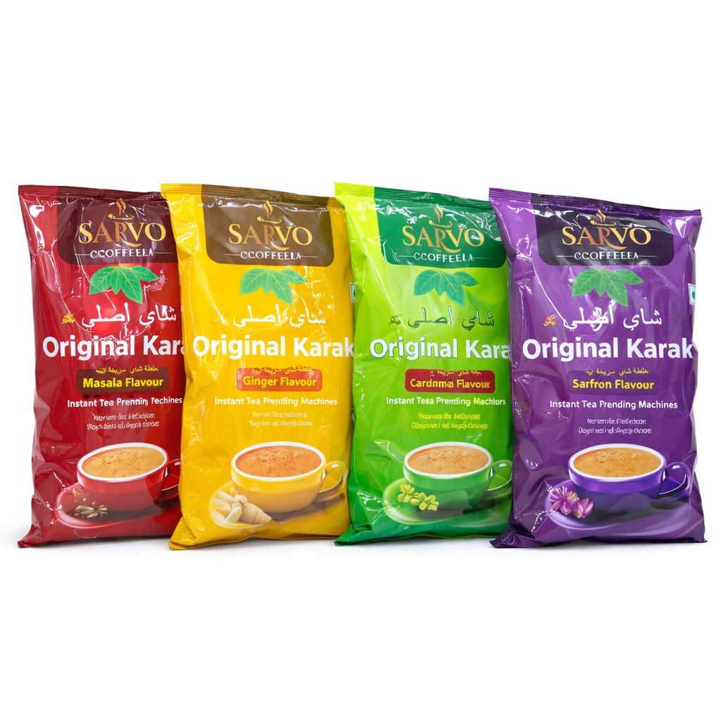 چای کرک فوری سارَو (SARVO Original Karak) | مناسب دستگاه وندینگ – انتخاب طعم دلخواه