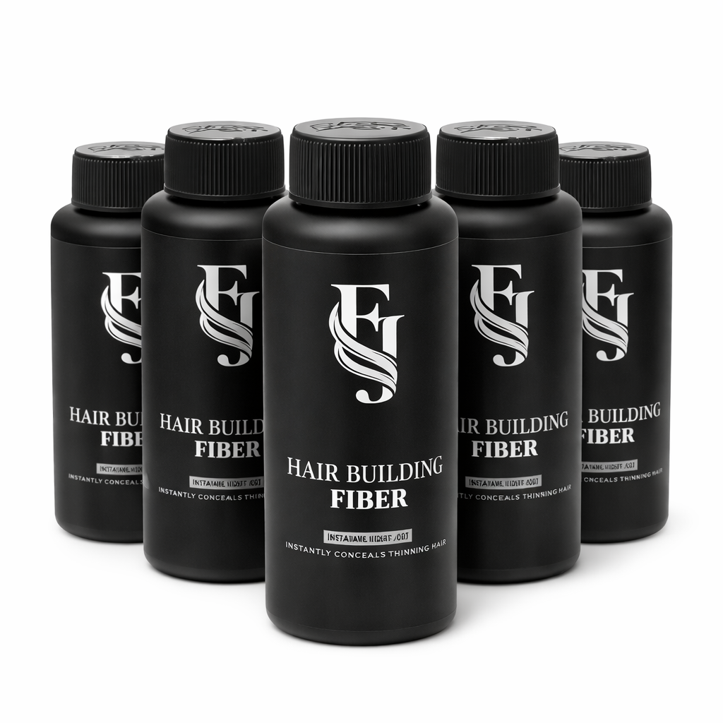 پودر پرپشت کننده مو اف جی FG مشکی | Hair Building Fiber ضد تعریق و ماندگاری بالا