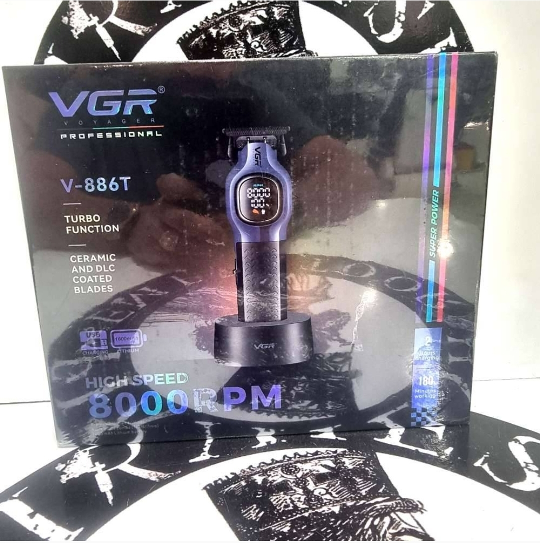 ماشین اصلاح وی جی آر مدل V-886T با برش مستقیم و تیغه سرامیک