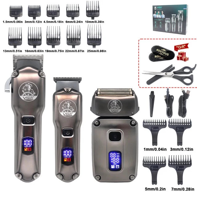 ست ماشین اصلاح حجم زن، خط زن و شیور VGR مدل V-675 S3