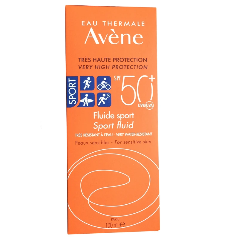 کرم ضدآفتاب اون Avène مدل فلوئید اسپورت | SPF 50 حجم ۱۰۰ میلی‌لیتر