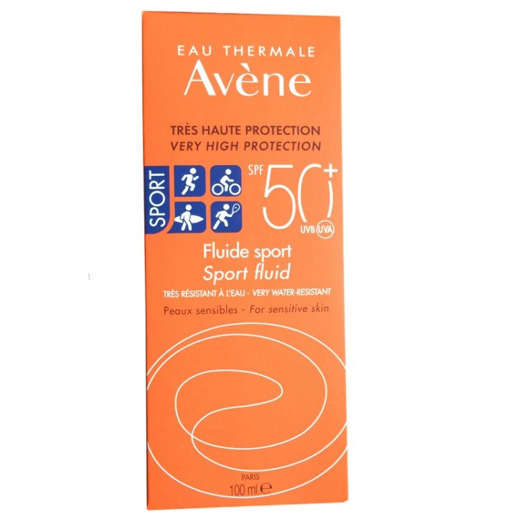کرم ضدآفتاب اون Avène مدل فلوئید اسپورت | SPF 50 حجم ۱۰۰ میلیلیتر
