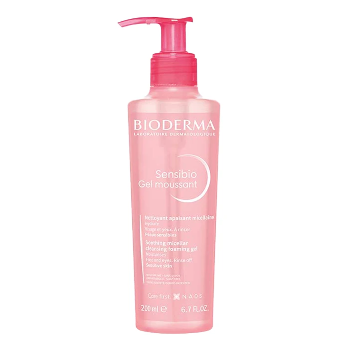 ژل شستشوی صورت بایودرما Bioderma مدل Sensibio | مناسب پوست خشک و حساس | حجم ۲۰۰ میلی‌لیتر