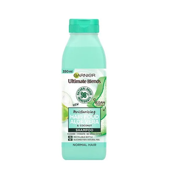 شامپو آبرسان گارنیر Garnier مدل Aloe Vera و Coconut | مناسب موهای نرمال | حجم ۳۵۰ میلی‌لیتر