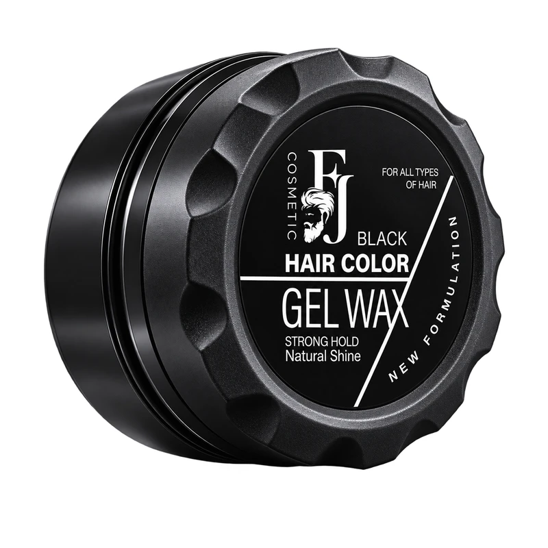ژل واکس رنگی مو مشکی اف جی FJ مدل Strong Hold Natural Shine