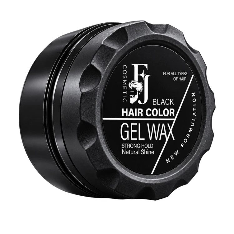 ژل واکس رنگی مو مشکی اف جی FJ مدل Strong Hold Natural Shine