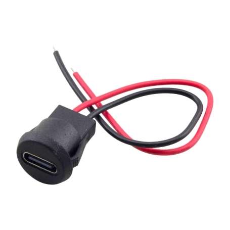 کانکتور USB Type-C مادگی سیم‌دار روپنلی | سوکت شارژ تایپ‌سی ماشین اصلاح