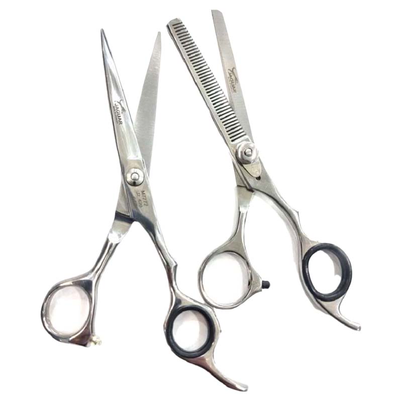 ست قیچی آرایشگری کات و پیتاژ بدون شیار مدل M7272 سایز ۶.۵ اینچ